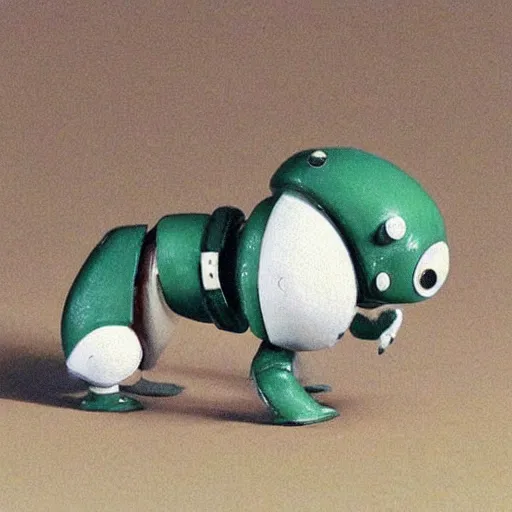 Prompt: a small animal robot painted by miyazaki hayao