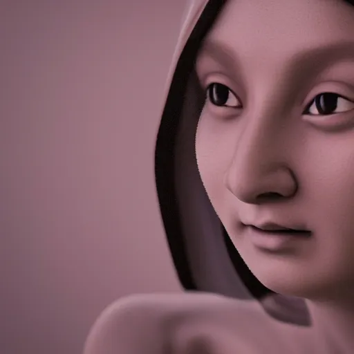 Image similar to an nepali woman in the style of mona lisa by leonardo da vinc, octane render