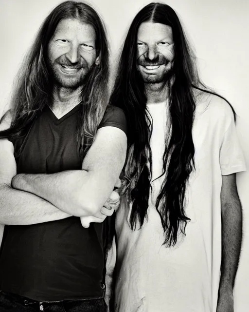 Prompt: fashion photograph of aphex twin by julia hetta and robert h hudson