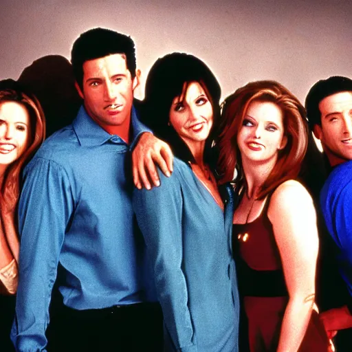 Image similar to cast photo of evil-friends television show 1994