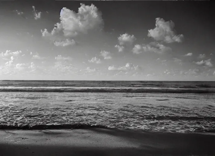 Image similar to a detailed photograph of a day at the beach by sally mann, photoreal, 4 k