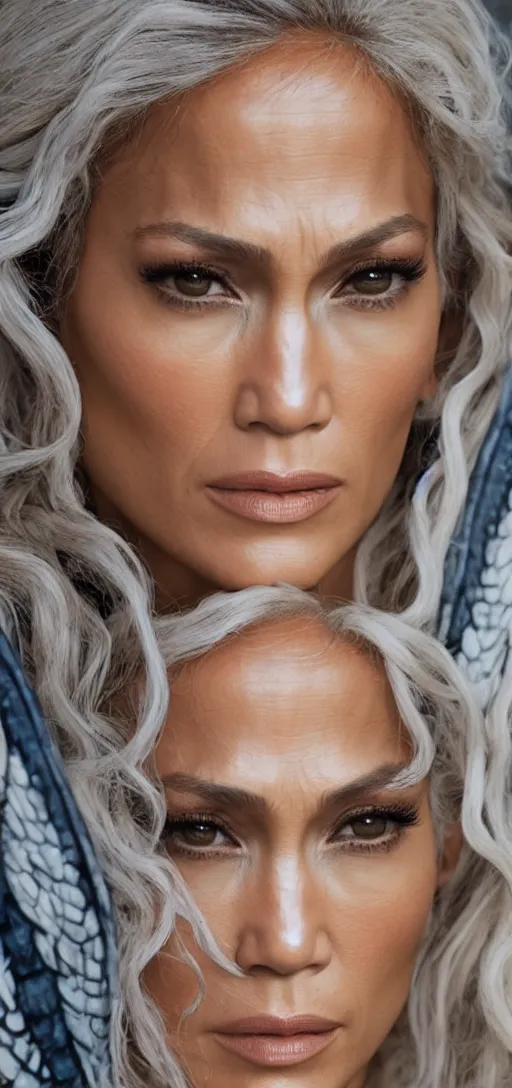 Prompt: Jennifer Lopez as Daenerys Targaryen, XF IQ4, 150MP, 50mm, F1.4, ISO 200, 1/160s, natural light