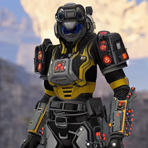 Image similar to ultra realist and ultra intricate detailed photo of a beautiful sci-fi armored Apex legends Legendary skin