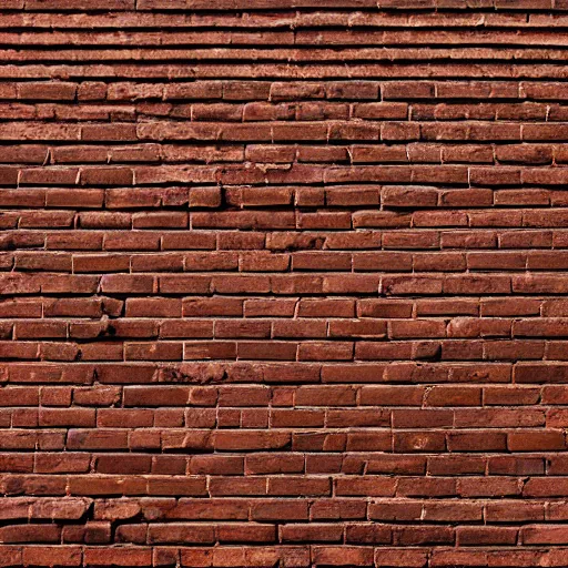 Image similar to base color texture of a brick wall, head - on photo, flat lighting