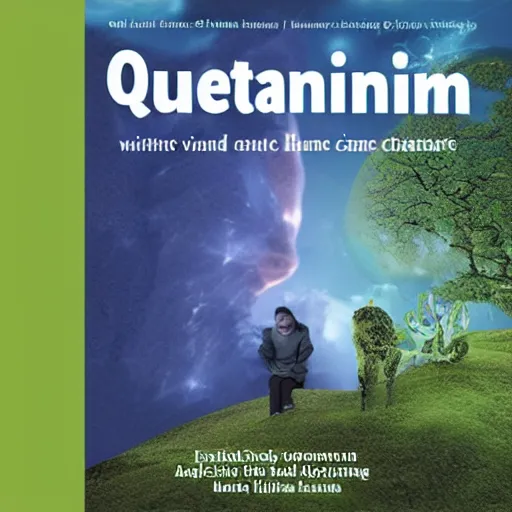 Image similar to quantum mind, climate change, nature, Coverart