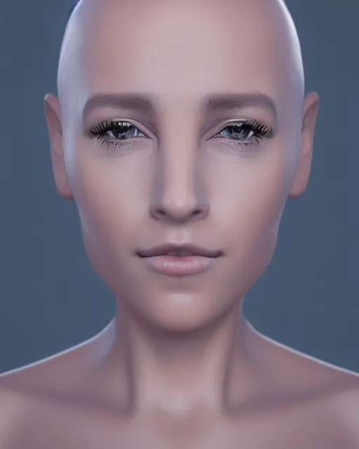 Image similar to realistic portrait of futuristic woman, ultra realistic, 8k