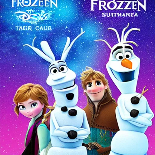 Image similar to a poster for Frozen featuring rabbits