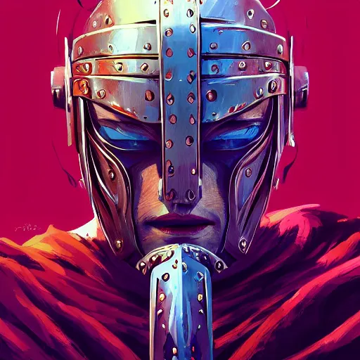 Image similar to cyberpunk viking helmet mask warrior goddess robot ninja fantasy, art gta 5 cover, official fanart behance hd artstation by jesper ejsing, by rhads, makoto shinkai and lois van baarle, ilya kuvshinov, ossdraws