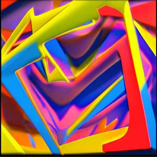 Prompt: abstract 3 d art by daim