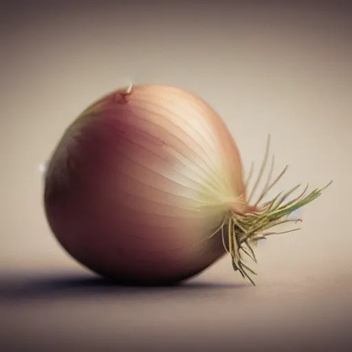 Image similar to a small little onion boy alone and sad, high detail, realistic, photo realism,