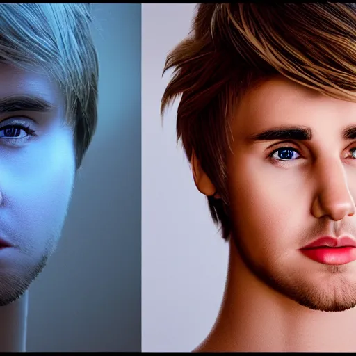 Image similar to hyperrealistic dslr film still of justin beiber, stunning 8 k octane comprehensive 3 d render, inspired by istvan sandorfi & greg rutkowski & unreal engine, perfect facial symmetry, dim volumetric cinematic lighting, extremely hyper - detailed, incredibly real lifelike attributes & flesh texture, intricate, masterpiece, artstation