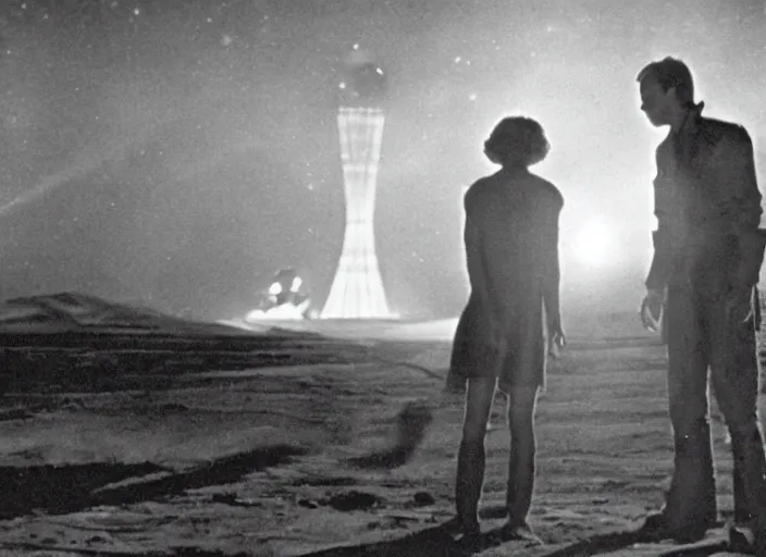 Image similar to Scene from the 1926 science fiction film Close Encounters Of The Third Kind