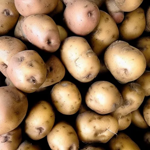 Image similar to photo peter dutton's head in a pile of potatoes