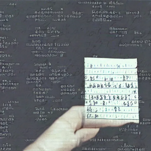 Image similar to a scan of a note in an alien script.