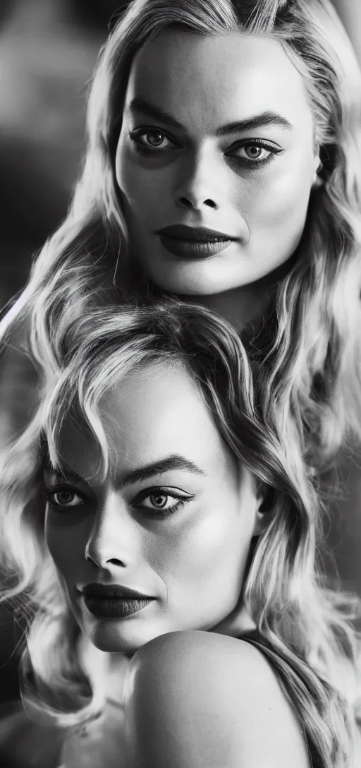 Prompt: Margot Robbie as Catwoman, XF IQ4, 150MP, 50mm, F1.4, ISO 200, 1/160s, natural light