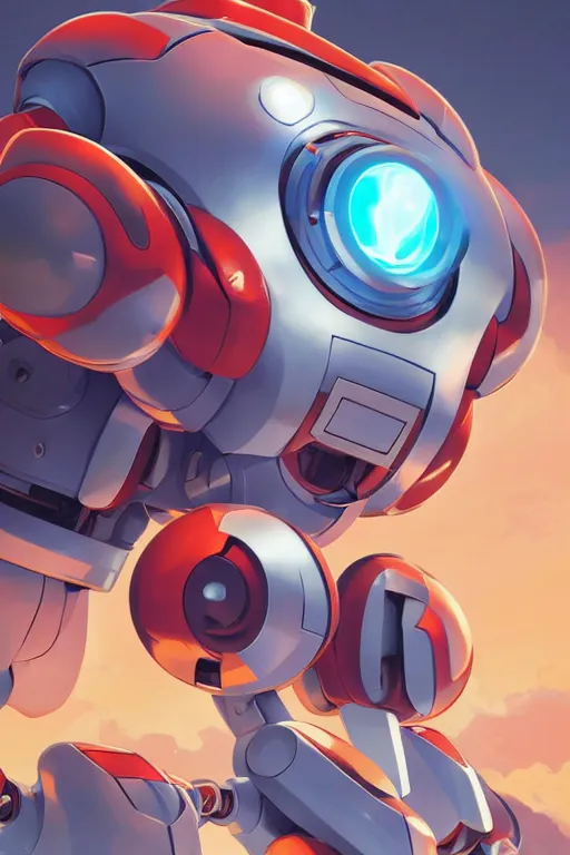 Image similar to metabots medabots medarotto medarot robot minimalist comics, behance hd by jesper ejsing, by rhads, makoto shinkai and lois van baarle, ilya kuvshinov, rossdraws global illumination ray tracing hdr radiating a glowing aura