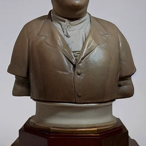 Prompt: 18th century historical marble sculpture of Bobby Hill,