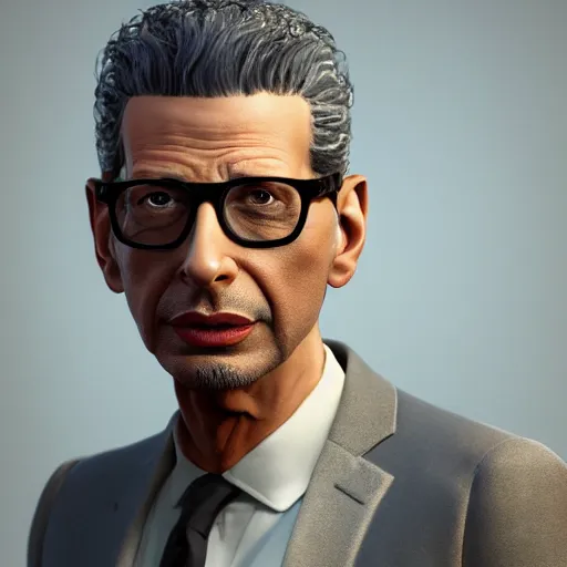 Image similar to !! hyperrealistic image!! of jeff goldblum, by istvan sandorfi & xiang duan, perfect facial symmetry, dim volumetric cinematic lighting, 8 k octane comprehensive render, extreme hyper - detailed attributes & atmosphere, intricate, impossibly lifelike composition, masterpiece, artstation, stunning,