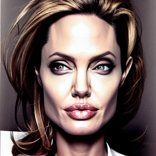 Prompt: angelina jolie still, natural light failling on her face, backlingtning, golden hour, medium - shot, by annie leibowitz