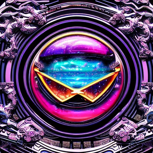 Image similar to a and w vaporwave logo, digital art, cosmic, 3 d high definition, trending on art station, photorealistic, high resolution, 8 k, octane, hyper detailed, insane details, intricate, elite, ornate, elegant trend, highly detailed and intricate, sharp focus, photography, unreal engine