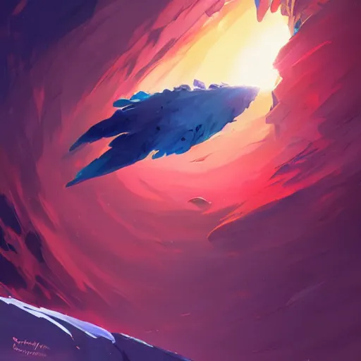 Prompt: icy comet in the air, black scraps trailing, behance hd artstation by jesper ejsing by rhads, makoto shinkai and lois van baarle, ilya kuvshinov, ossdraws