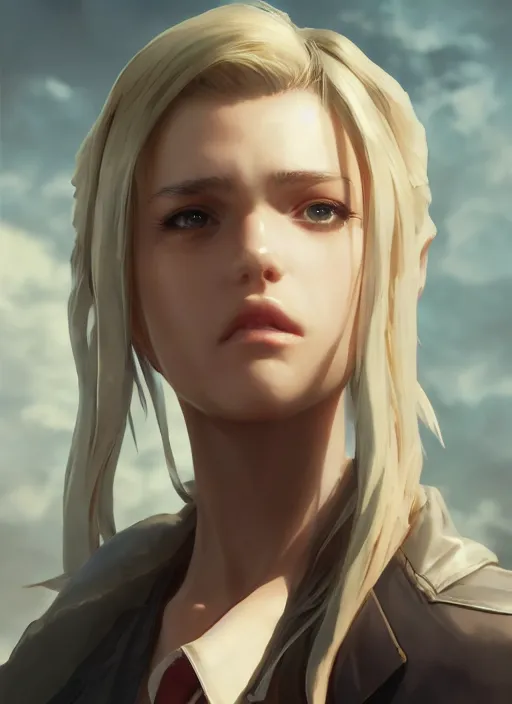 Image similar to celes chere portrait headshot, sharp, rendered in unreal engine 5, anime key art by greg rutkowski, wlop, bloom, dramatic lighting