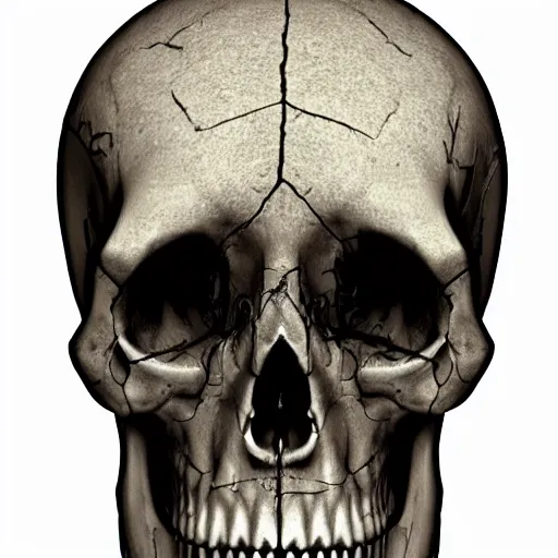 Image similar to hole in top of human skull