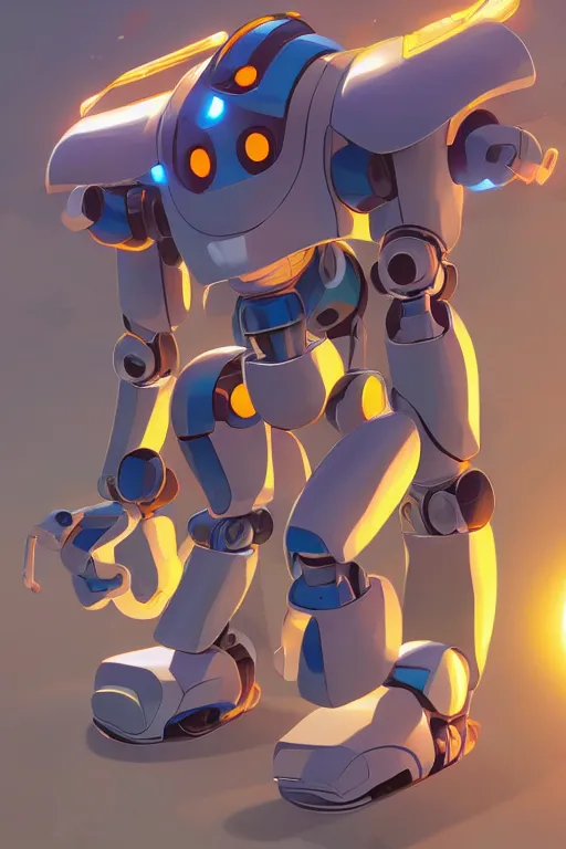 Image similar to metabots medabots medarotto medarot robot minimalist comics, behance hd by jesper ejsing, by rhads, makoto shinkai and lois van baarle, ilya kuvshinov, rossdraws global illumination ray tracing hdr radiating a glowing aura