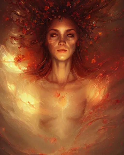 Prompt: spring rebirth blooming, detailed portrait painting of irreconcilable personification by anato finnstark, noah bradley, raymond swanland, and steven belledin, cinematic lighting, highly detailed, digital painting, trending on artstation, pixiv, concept art, sharp focus, illustration