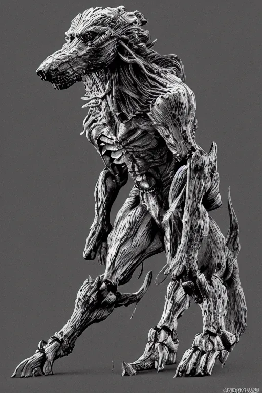 Image similar to hound humanoid figure, highly detailed, digital art, sharp focus, trending on art station, kentaro miura manga art style