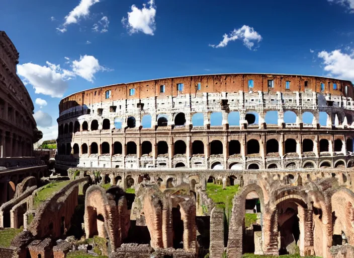 Image similar to colosseum rome under water