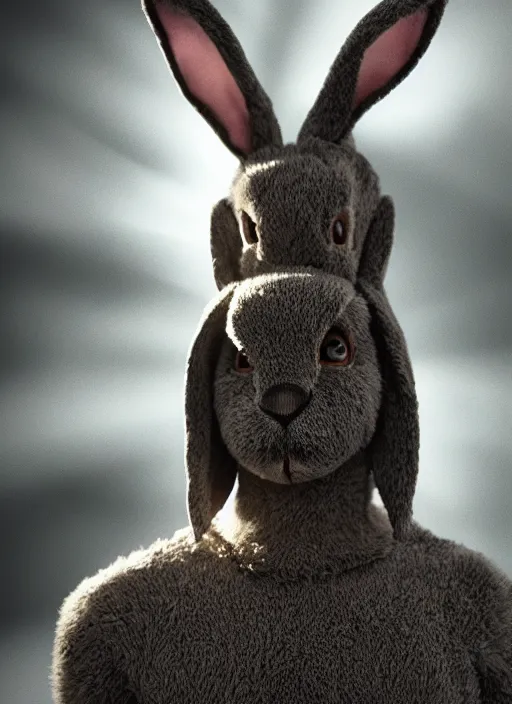 Image similar to donnie darko bunny dimension photographed by michael tullberg, cinematic lighting, photorealistic, octane render 8 k depth of field 3 d masterpiece