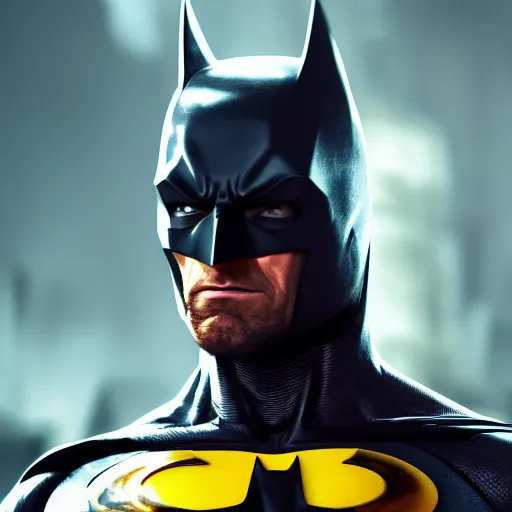 Image similar to Hugh Jackman is Batman, hyperdetailed, artstation, cgsociety, 8k
