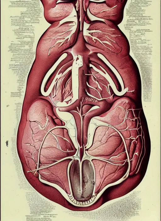 Image similar to vintage medical anatomical illustration of the blob ( 1 9 8 8 ), highly detailed, labels, intricate writing