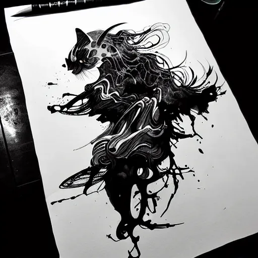 Image similar to ink art by xu wei