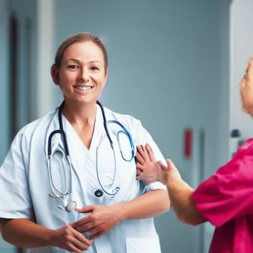 Image similar to a nurse notices a flatlining patient in asystole and rings the emergency bell