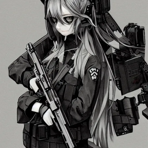 (M4) Sopmod ii girls frontline, cinematic portrait, | Stable Diffusion ...