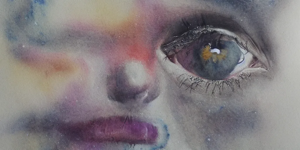 Prompt: what you see before you die, watercolour painting, ultra realistic, 8 k