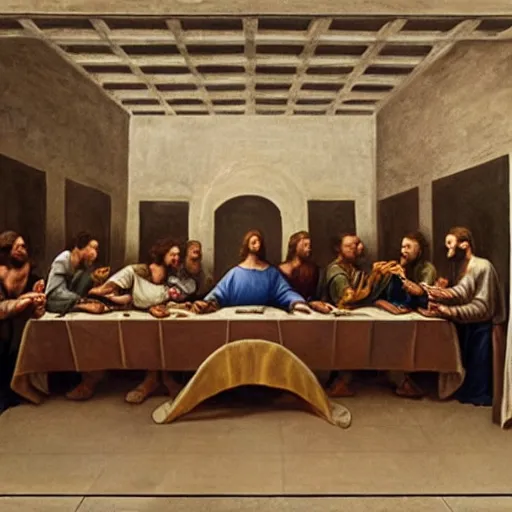 Image similar to the cast of Star Wars at the last supper