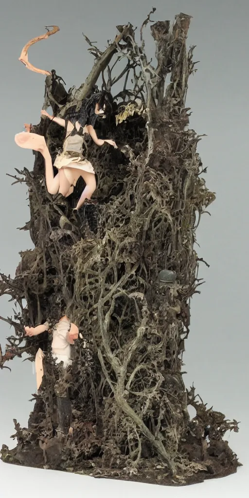 Image similar to bootleg figure of hedorah diorama, cursed photography, middle shot