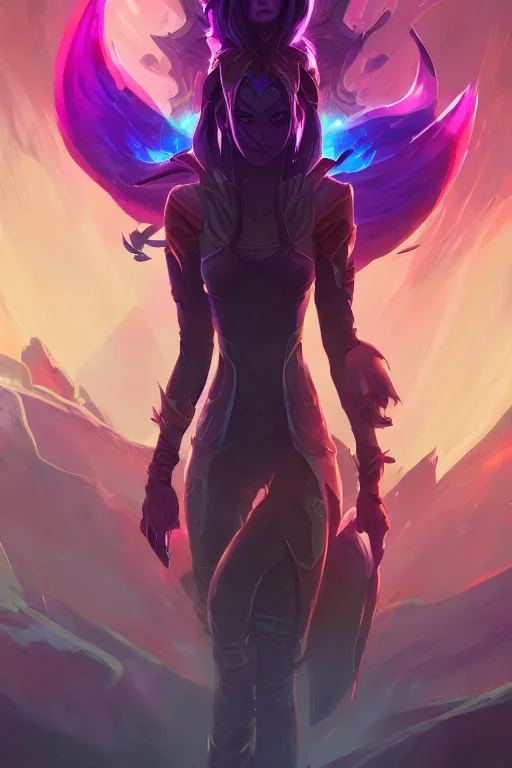 Prompt: rek'sai league of legends wild rift hero champions arcane magic digital painting bioluminance alena aenami artworks in 4 k design by lois van baarle by sung choi by john kirby artgerm style pascal blanche and magali villeneuve mage fighter assassin