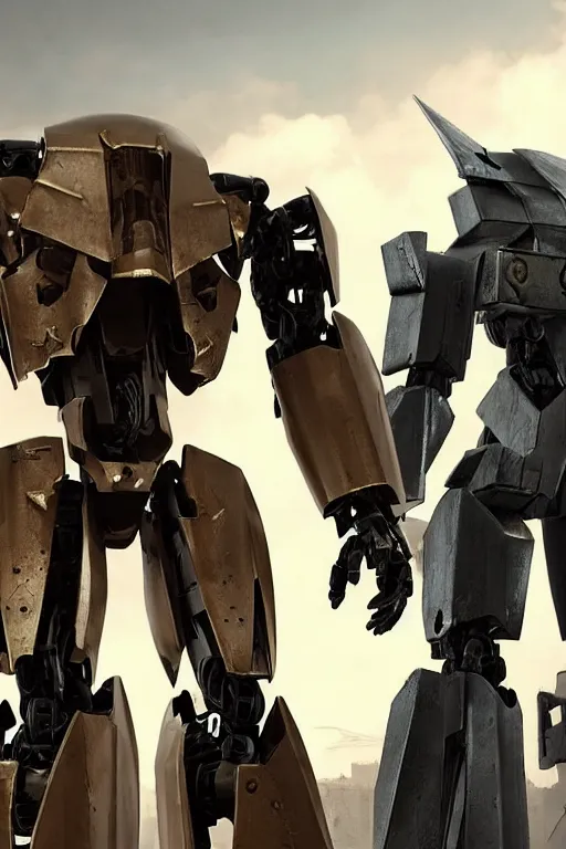 Image similar to a furture ai boxing humanoid mecha in ruin city, victory, punk style, by war robots, real steel ( 2 0 1 1 ), westworld and eve venture and pacific rim and machine warrior 5, cryengine, frostbite 3 engine, camouflage scheme, sharp focus, 8 k realistic, high definition, insanely detailed, sunny, ray tracing, realistic shaded,