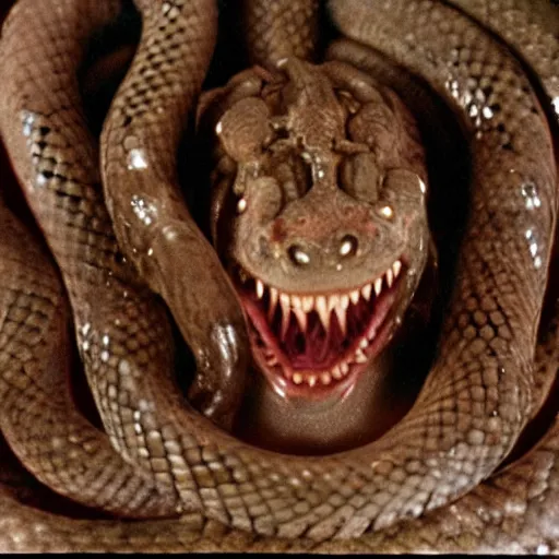 Image similar to medusa, visible snake heads, still from the movie the thing ( 1 9 8 1 )