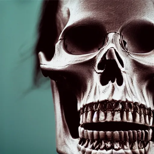 Image similar to servos-skull, hyper-realistic, portrait photo, cinematic, cinestill 400t film