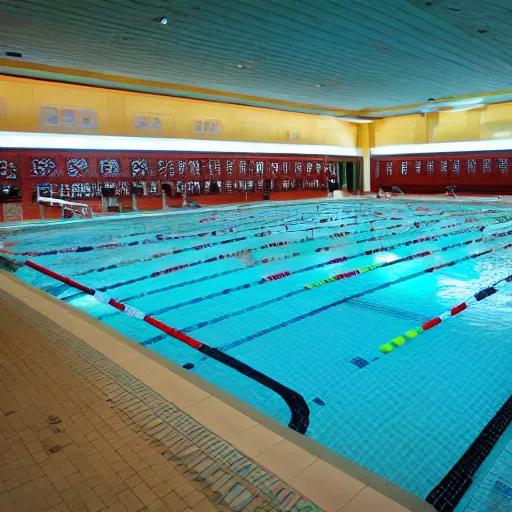 Prompt: highly detailed photo of a public pool filled with kimchi, trending on flickr