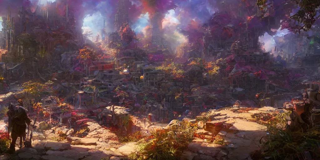 Image similar to this is our hope, and this is the faith that i go back to the south with. ultrafine highly detailed hyper colorful illustration, sharp focus, rozalski, craig mullins, federico pelat, unreal engine highly rendered, global illumination, radiant light, intricate and detailed environment