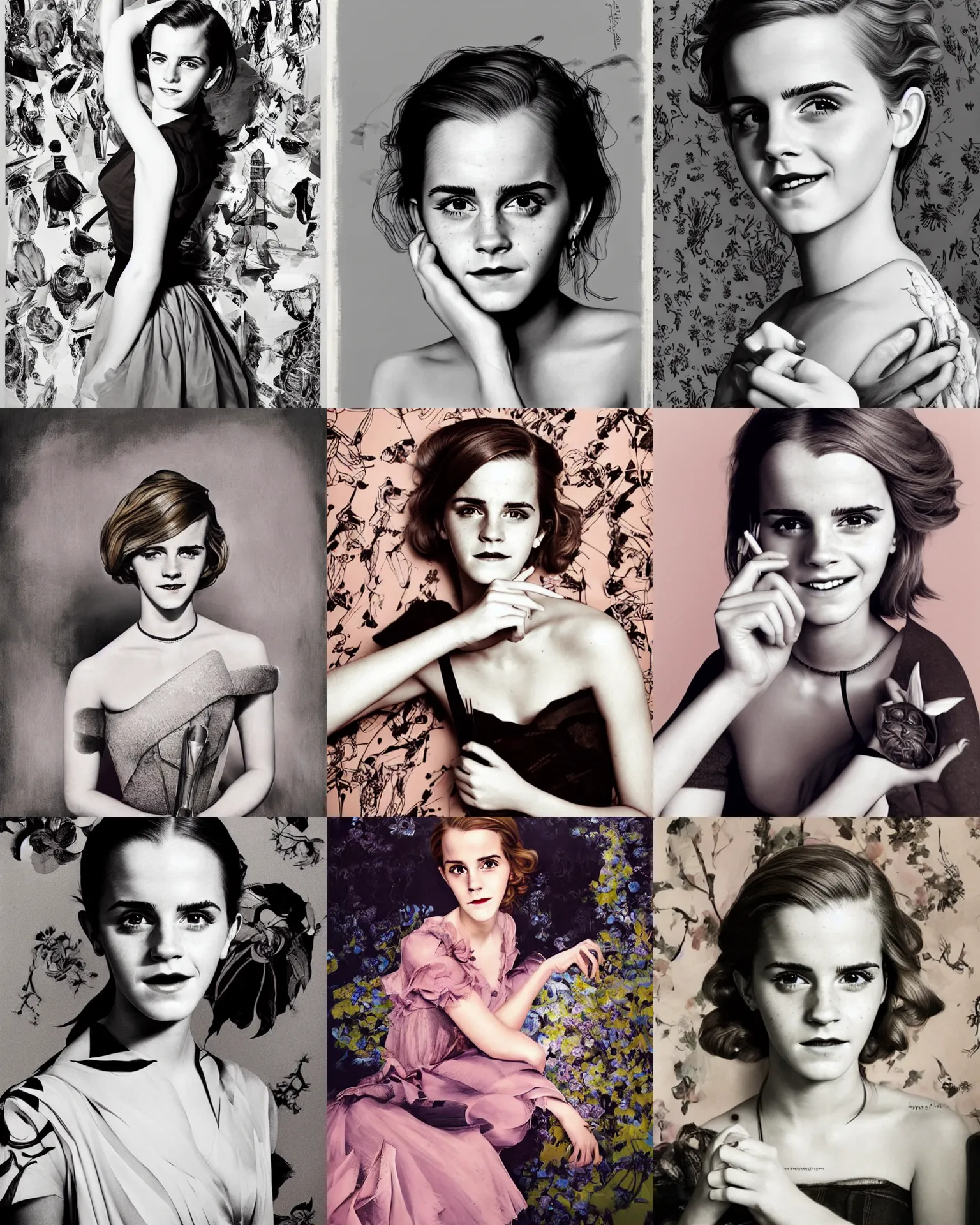 Prompt: beautiful full body Emma Watson smiling, photograph by Cecil Beaton, Lee Miller, Irving Penn, David Bailey, art by lois van baarle and loish and ross tran and rossdraws and sam yang and samdoesarts and artgerm, digital art, highly detailed, photograph by Cecil Beaton, Lee Miller, Irving Penn, David Bailey intricate, sharp focus, Trending on Artstation HQ, deviantart, unreal engine 5, 4K UHD image, Cecil Beaton, Lee Miller, Irving Penn, David Bailey