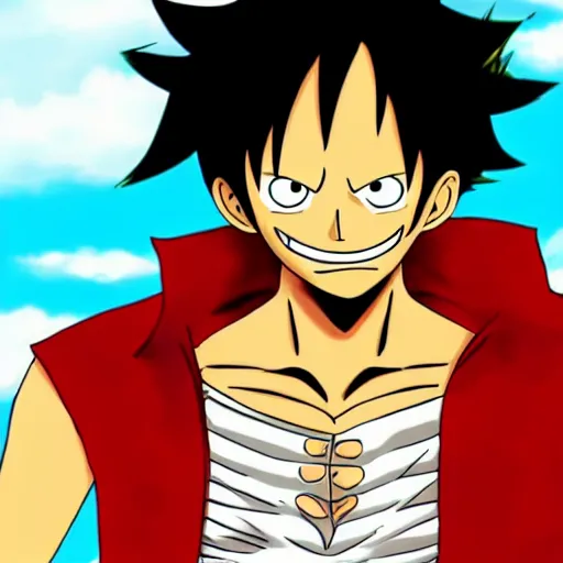 Prompt: luffy as dragon