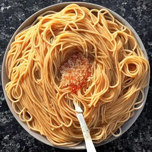 Image similar to spaghetti, infinite recursion