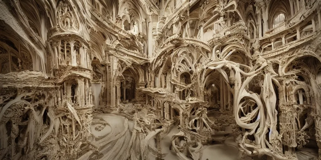 Prompt: dreamscape, architecture!!!!!!!!!!!!!!, dom qwek, anatomical, highly detailed sculpture, intricate detailed, ommatidia, 8 k, cinematic atmosphere, post - processing